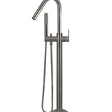 Round Paddle Freestanding Bath Spout and Hand Shower