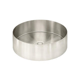 Lavello Round Steel Bathroom Basin 380 x 110
