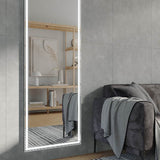 ARCH FULL LENGTH LED MIRROR WITH PORTABLE MAGNIFIER