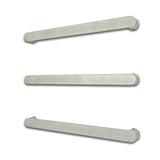 Single flat faced bar with curved fixing arm