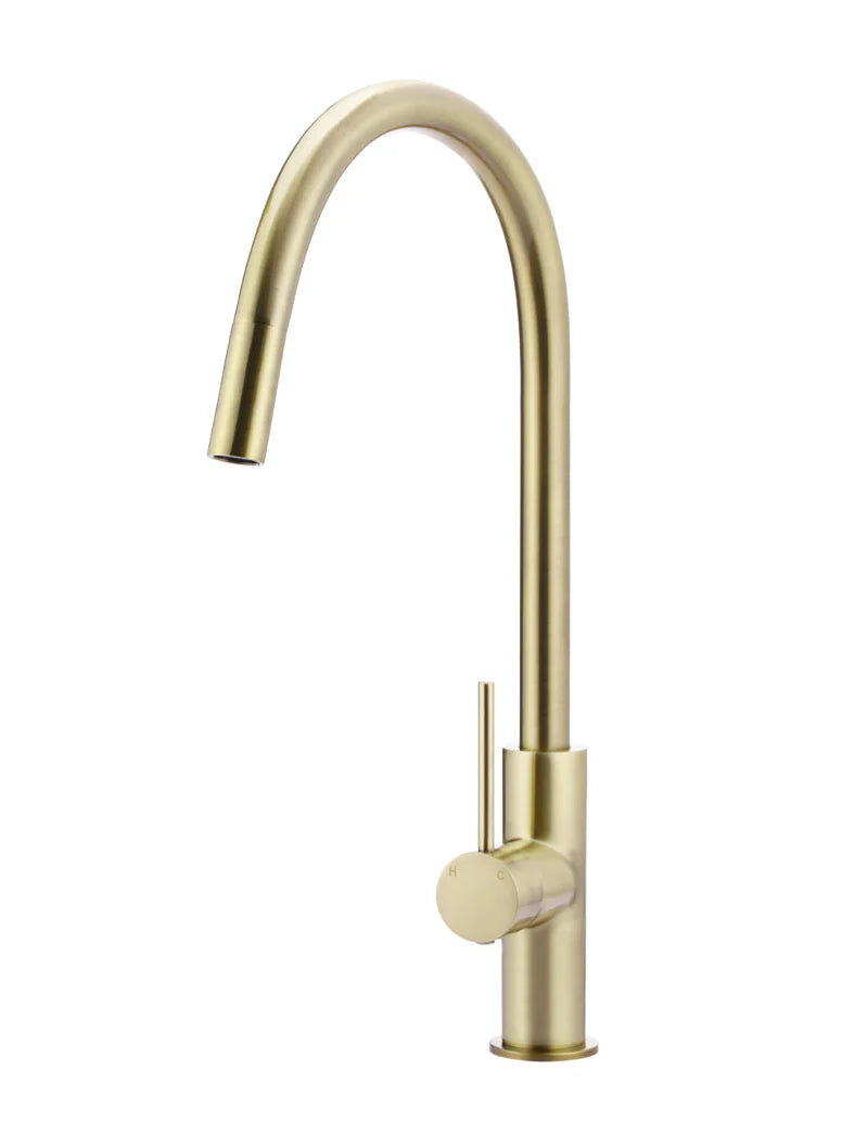Round Piccola Pull Out Kitchen Mixer Tap