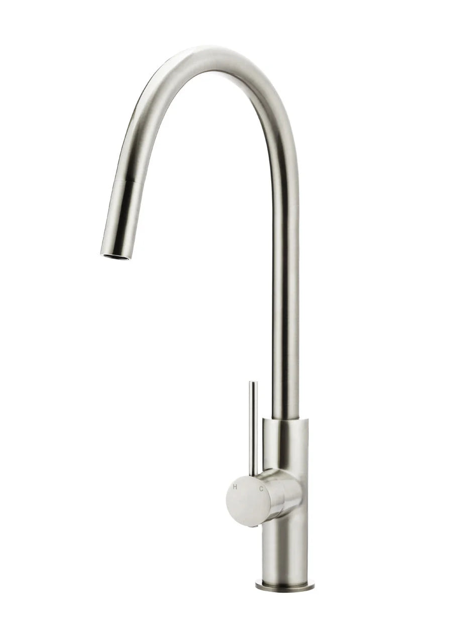 Round Piccola Pull Out Kitchen Mixer Tap