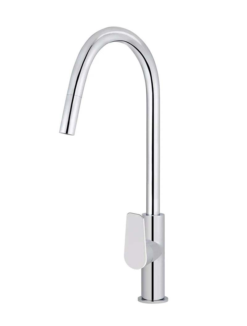 Round Paddle Piccola Pull Out Kitchen Mixer Tap
