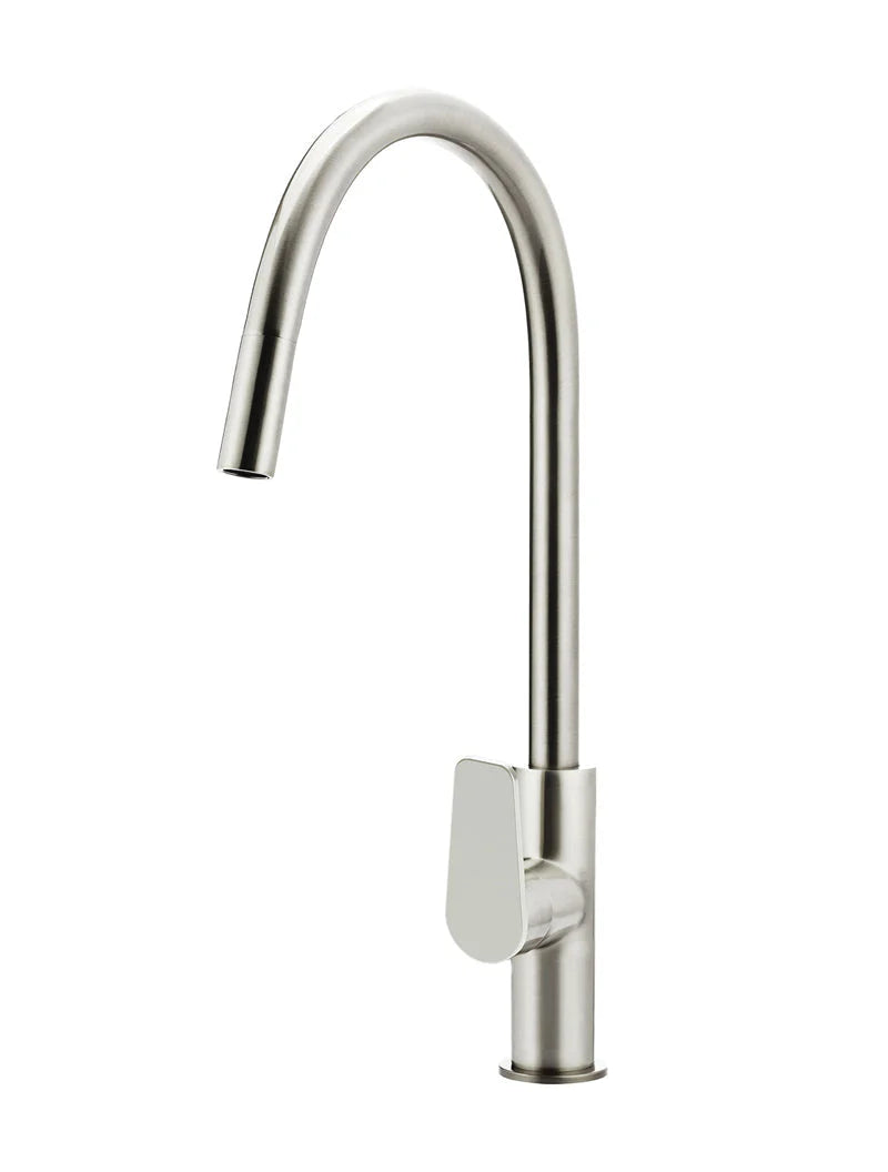 Round Paddle Piccola Pull Out Kitchen Mixer Tap