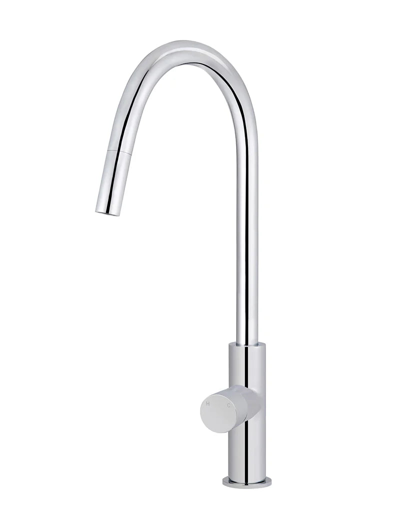 Round Pinless Piccola Pull Out Kitchen Mixer Tap