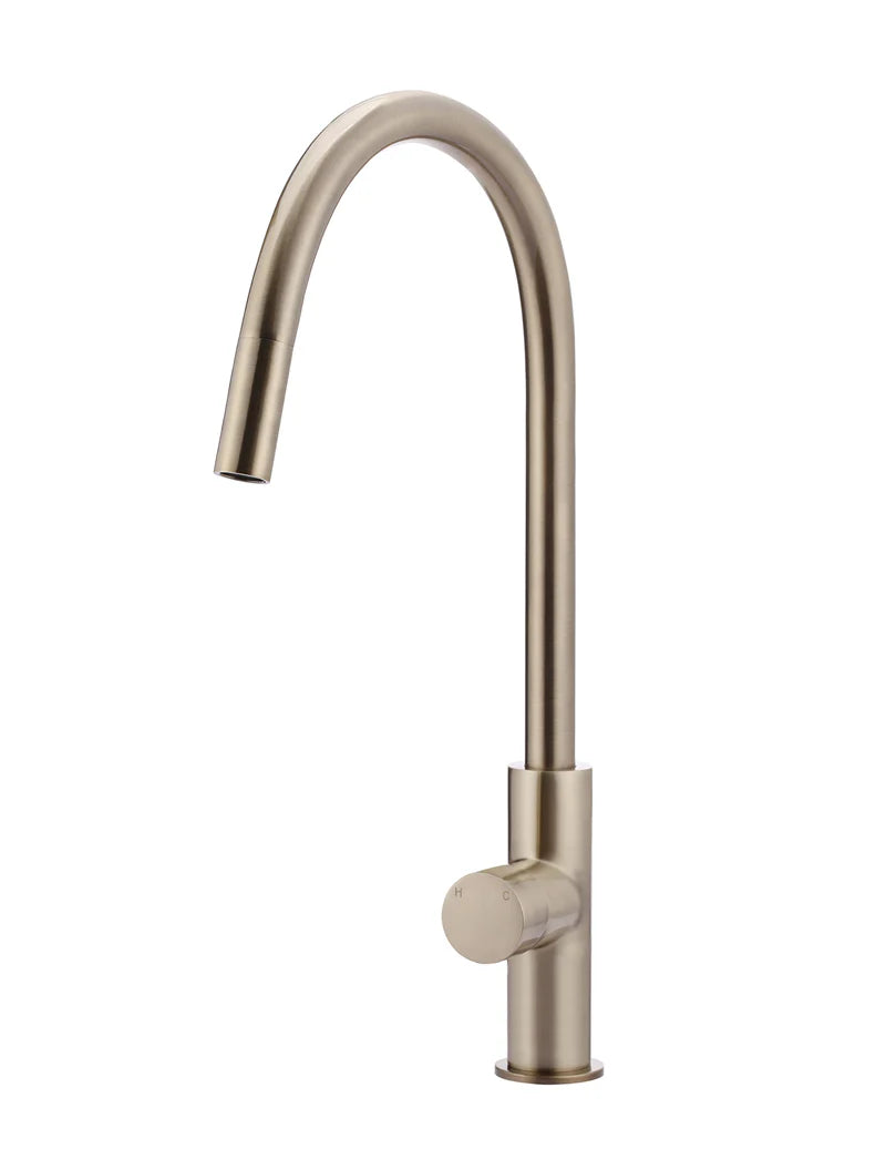 Round Pinless Piccola Pull Out Kitchen Mixer Tap