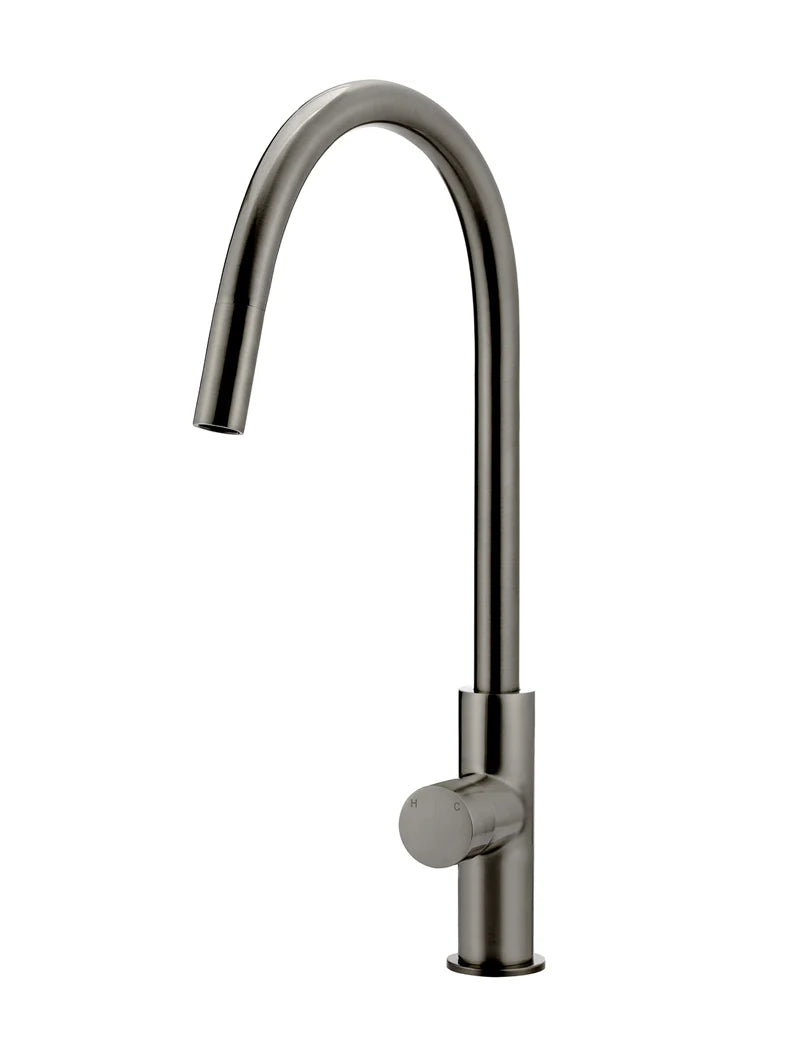 Round Pinless Piccola Pull Out Kitchen Mixer Tap