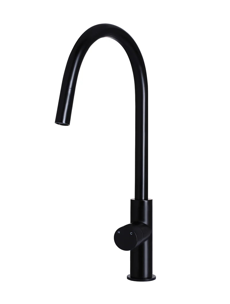 Round Pinless Piccola Pull Out Kitchen Mixer Tap