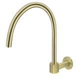 Round High-Rise Swivel Wall Spout