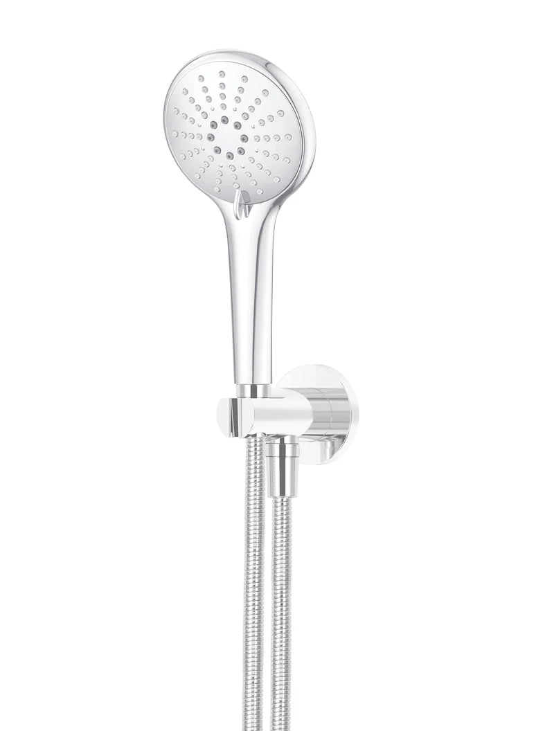 ROUND THREE FUNCTION HAND SHOWER ON FIXED BRACKET