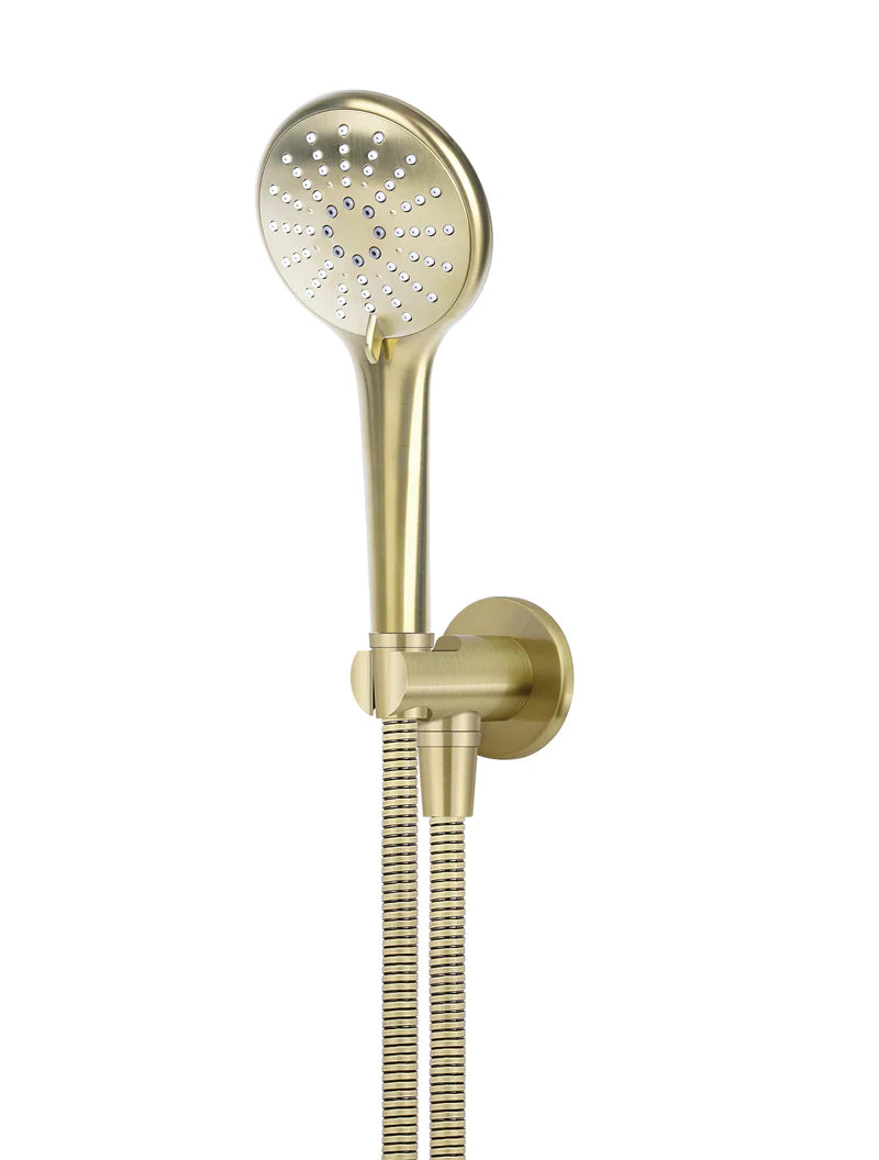 ROUND THREE FUNCTION HAND SHOWER ON FIXED BRACKET