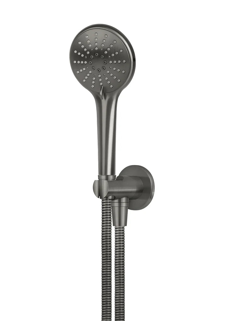ROUND THREE FUNCTION HAND SHOWER ON FIXED BRACKET