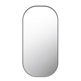 Bianca Oval Framed Mirror - Black